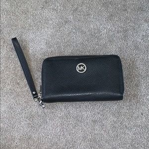 Black Michael Kors wristlet